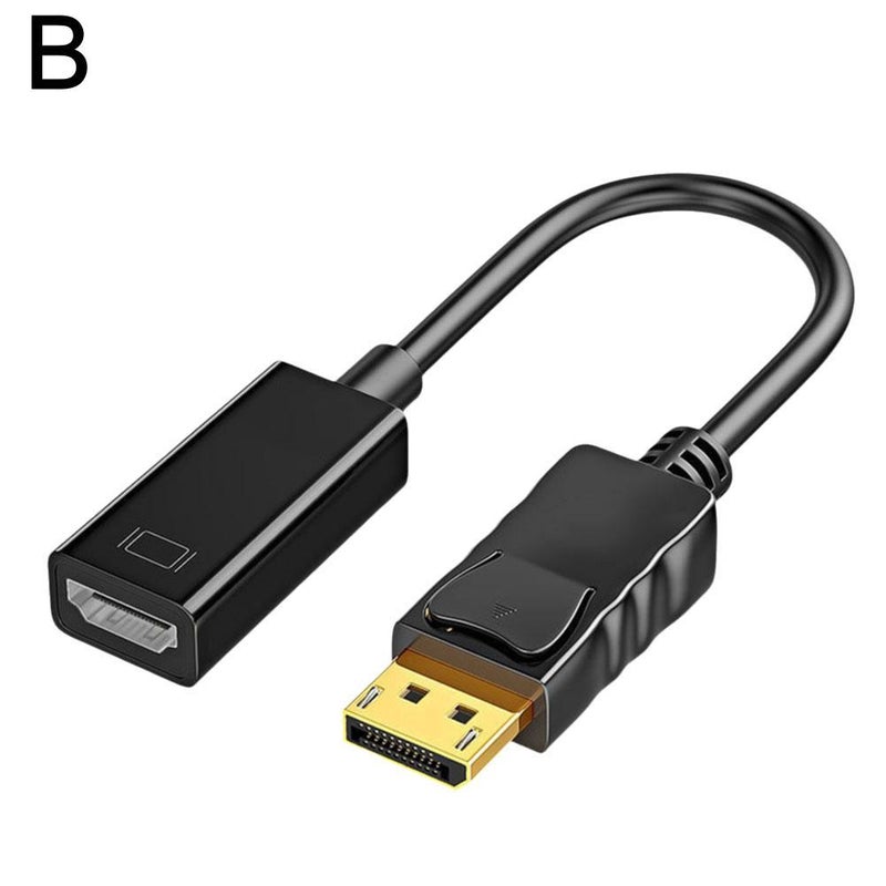 Mini DP to HDMI compatible adapter cable, 4K high-definition DP to HDMI compatible external converter for computer graphics cards.